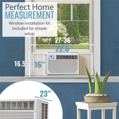 Keystone - 8, 000 BTU Heat and Cool Window Air Conditioner, R32  -  KSTHW08B