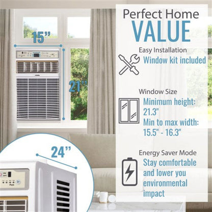 Keystone - 8,000 BTU Slider/Casement Window AC  -  KSTSW08A