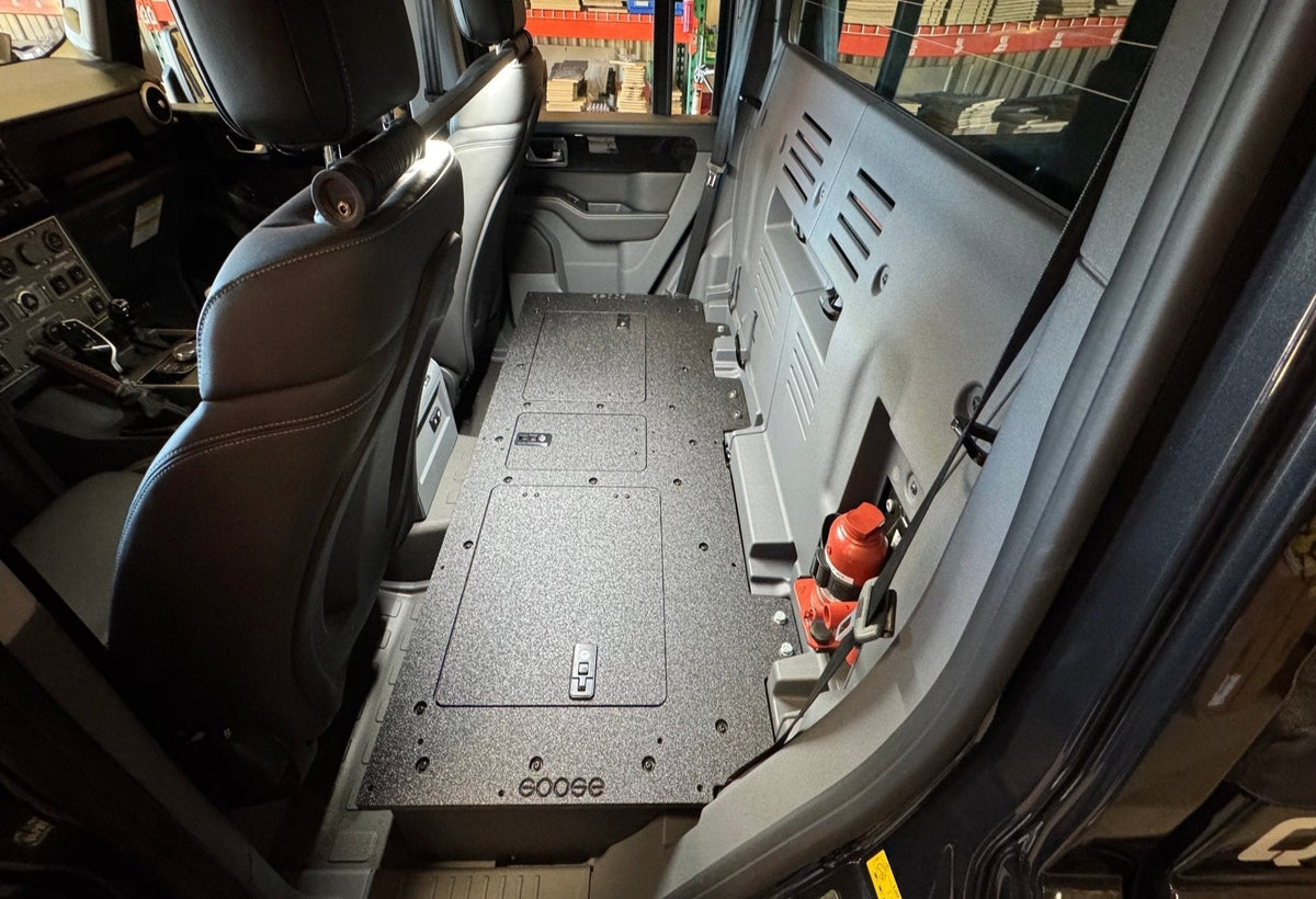 GOOSE GEAR Ineos - Grenadier Quartermaster - 2025-Present - 1st Gen - Explore Series - Second Row Seat Delete Plate System 100% - 1891-GGR-SH
