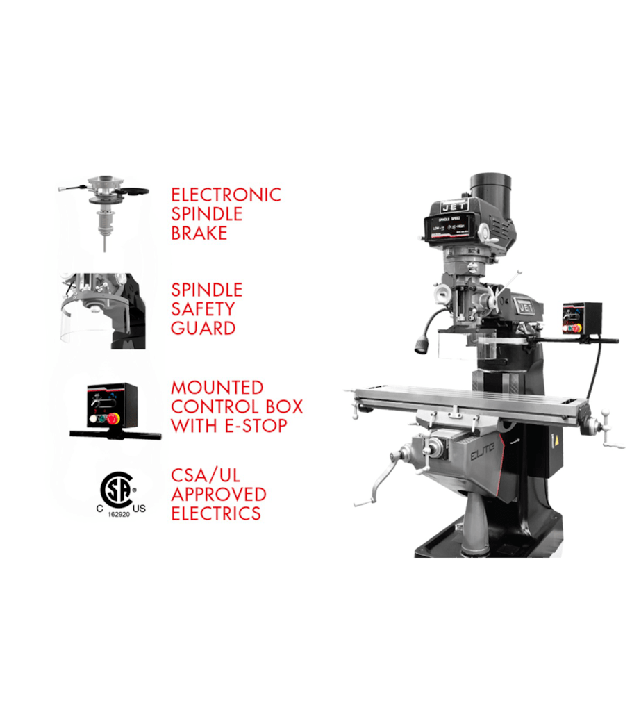JET Elite EVS-949 Mill with Y-Axis JET Powerfeed - JT9-894301