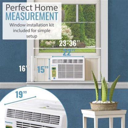 Keystone 10,000 BTU Window-Mounted Air Conditioner with Follow Me LCD Remote Control  -  KSTAW10BE