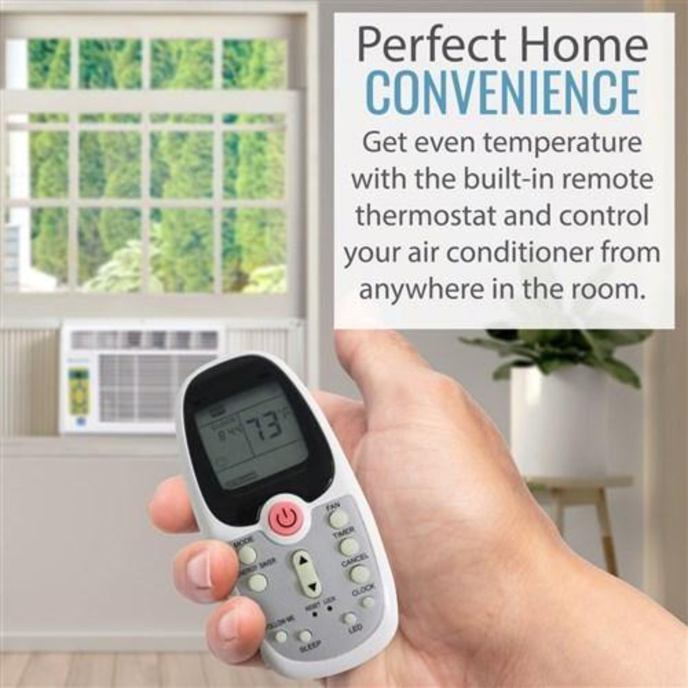 Keystone Energy Star 10,000 BTU Window-Mounted Air Conditioner with Follow Me LCD Remote Control  -  KSTAW10CE