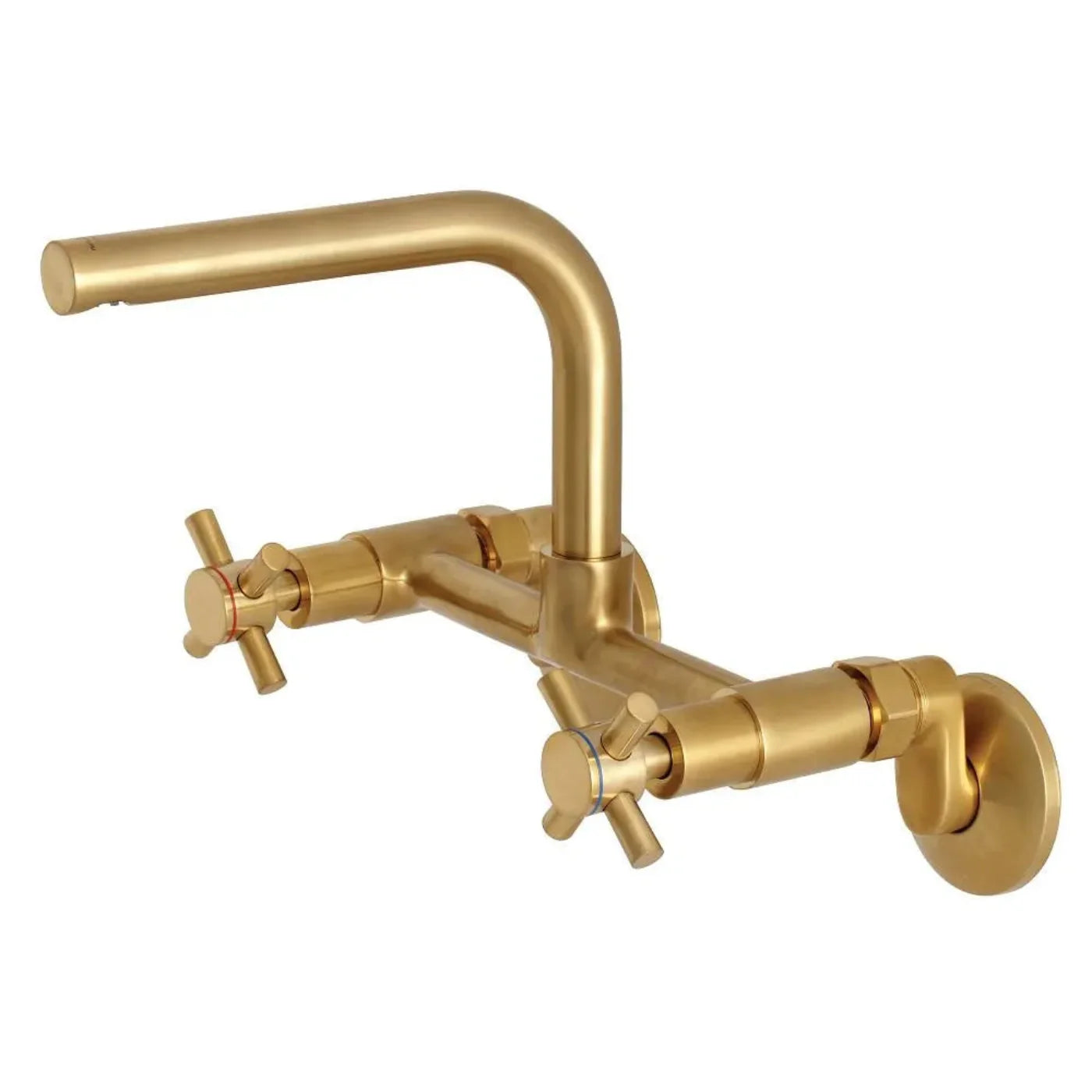 Kingston Brass Concord 8 in. Adjustable Center Wall Mount Kitchen Faucet - KS412