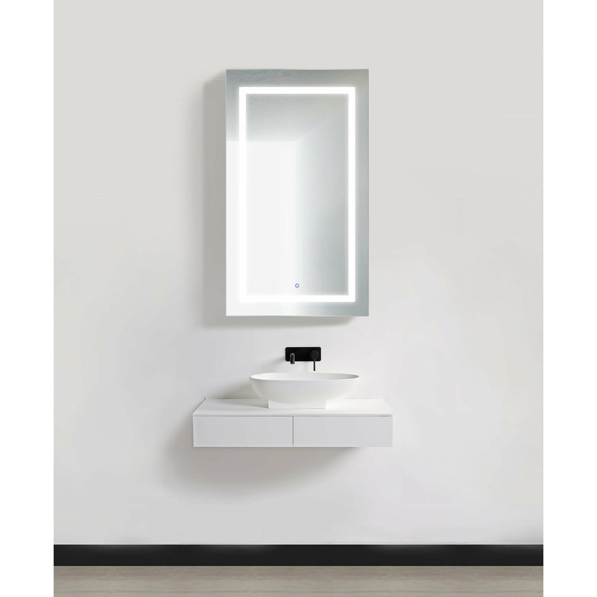Krugg Svange 2442R  24â€³ X 42â€³ LED Medicine Cabinet with Dimmer & Defogger SVANGE2442R - Backyard Provider