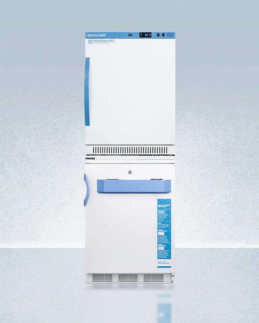 Accucold - 24" Wide All-Refrigerator/All-Freezer Combination - ARS6PV-VT65MLSTACKMED2