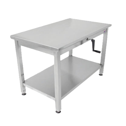 John Boos LT6-3072SSW ADA Stainless Steel 72" Work Table, Adjustable Height - JBLT63072SSW