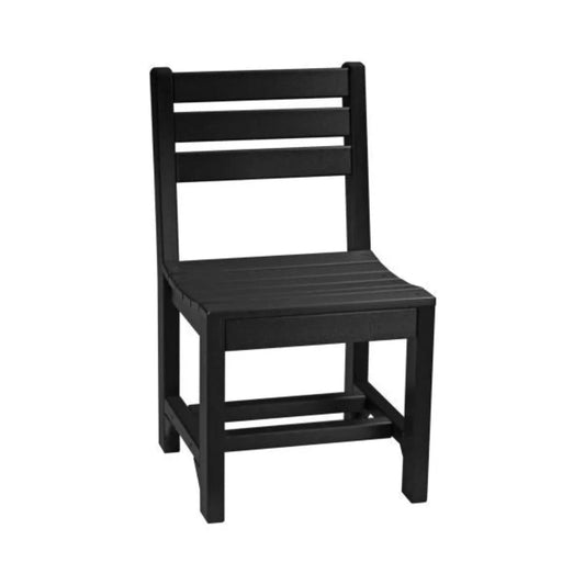 LuxCraft Island Poly Dining Height Side Chair - ISCDBK