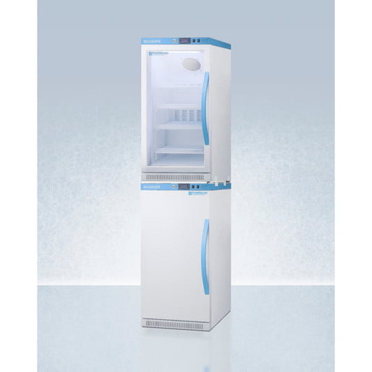 Accucold - 20" Wide Performance Series All-Refrigerator/All-Freezer Combination - ARG31PVBIADA-AFZ2PVBIADASTACKLHD