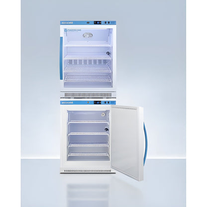Accucold Summit 24" Wide Performance Series All-Refrigerator/All-Freezer Combination -  ARG6PV-AFZ5PVBIADASTACK