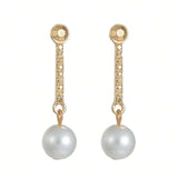 Matching Necklace and Earrings Set – Elegant Imitation Pearls & Beads, Perfect for Weddings & Bridal Fashion