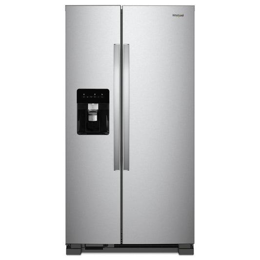 WHIRLPOOL 33-inch Wide Side-by-Side Refrigerator - 21 cu. ft. in Stainless Steel - WRS311SDHM