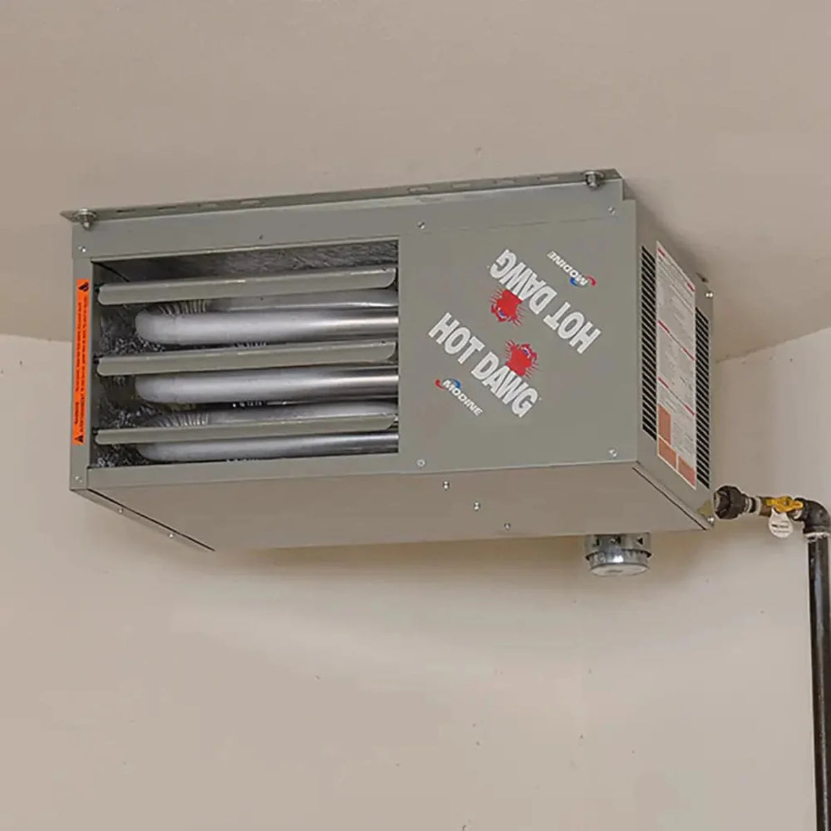 Modine Hot Dawg Garage Heater - 125K BTU/Direct Spark Ignition/LP/Single Stage w/Stainless Steel Heat Exchanger - HD125SS0121FBAN