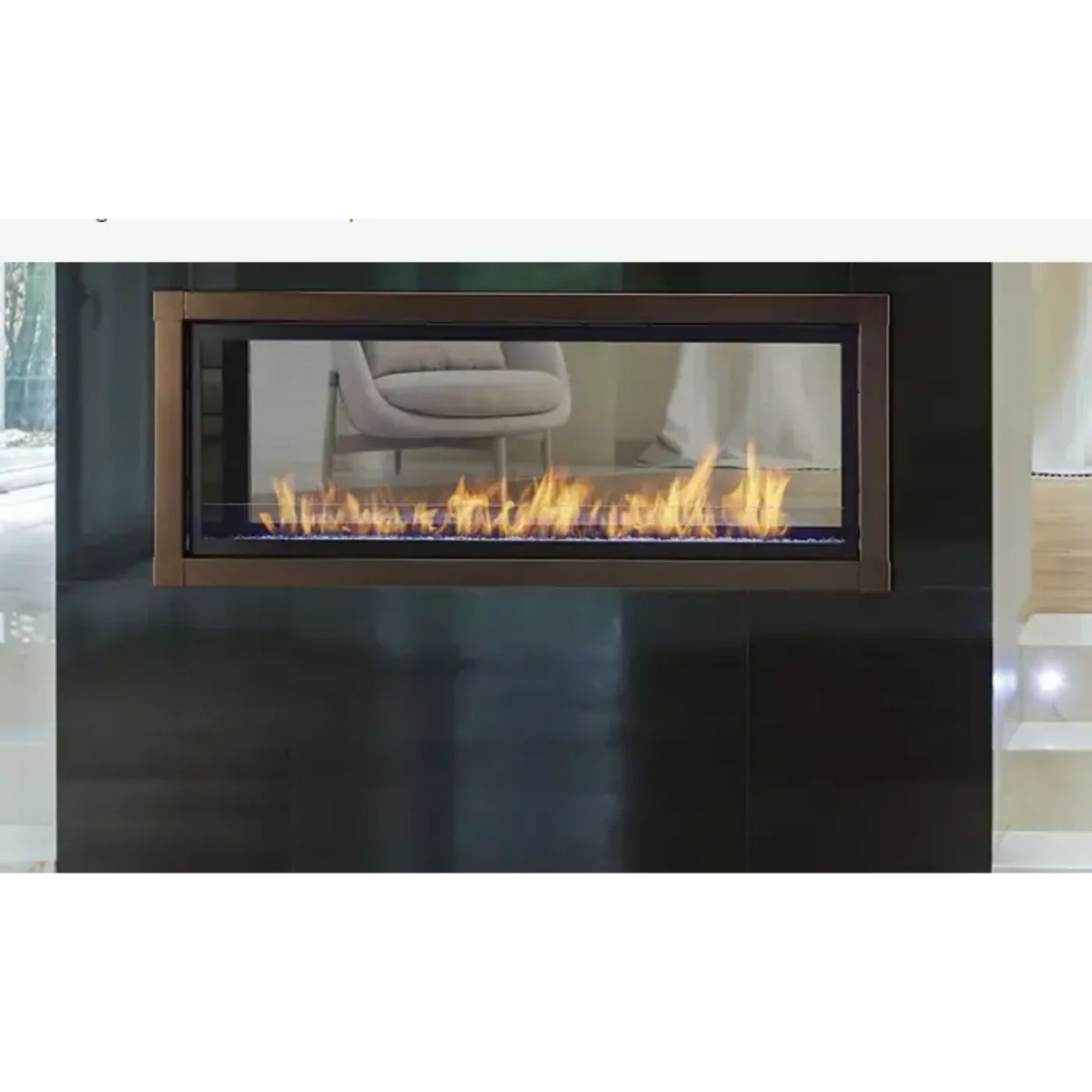 Monessen 48 Inch Artisan Vent Free See-Through Linear Gas Fireplace with IPI Plus Ignition
