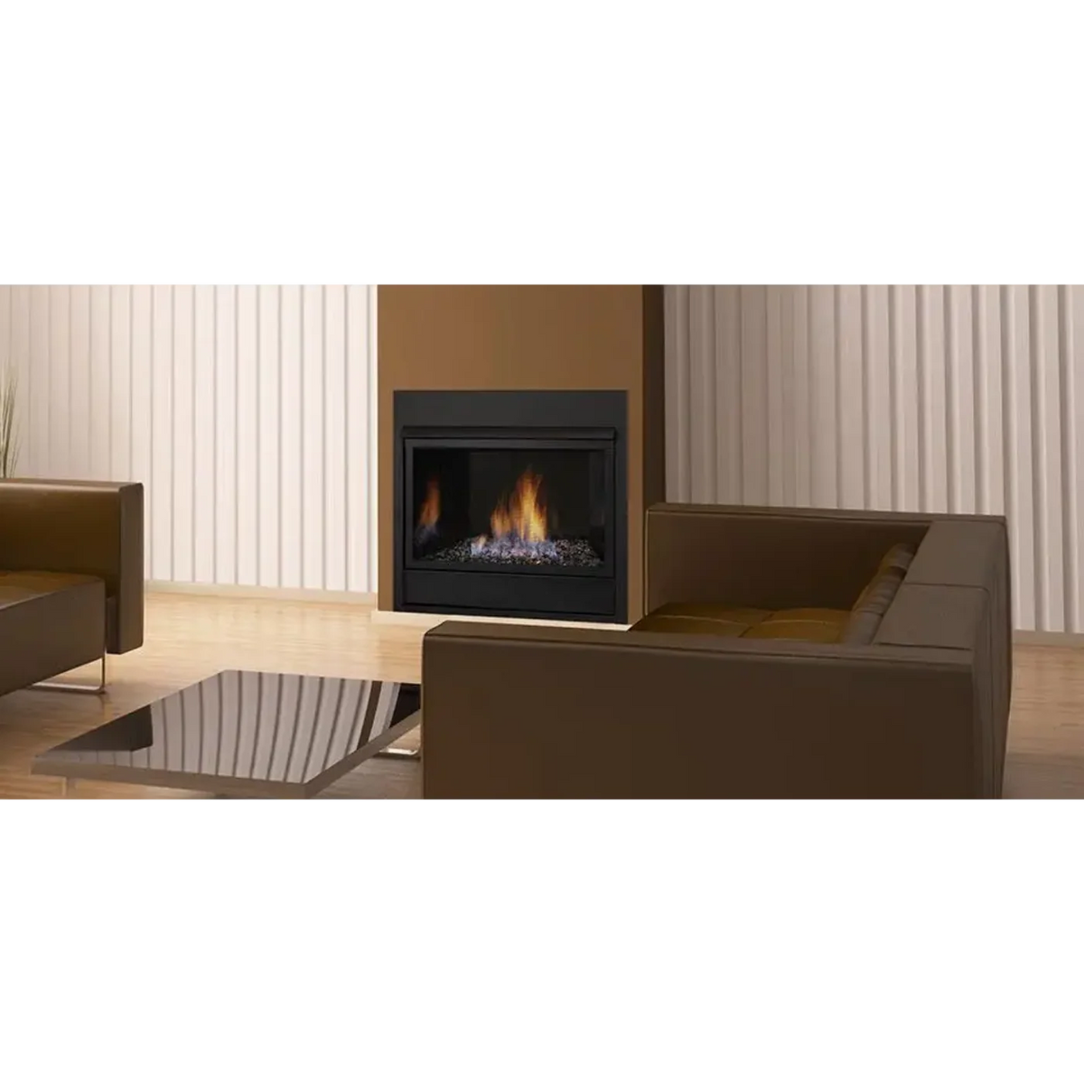 Monessen Symphony Contemporary Millivolt Control Vent Free Natural Gas Fireplace