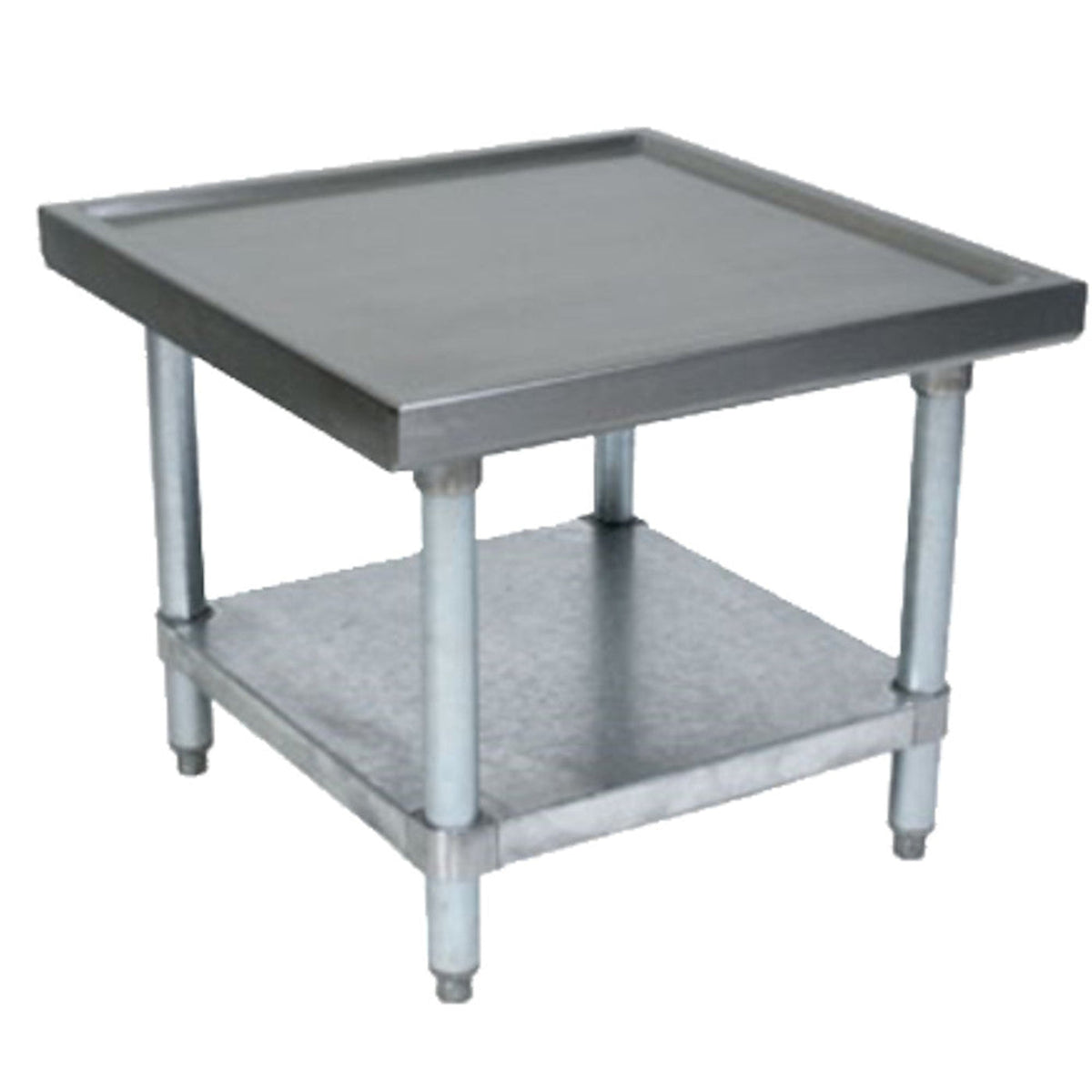 John Boos MS4-2424SSK Heavy-Duty 24" W x 24" D Machine Equipment Stand - JBMS42424SSK