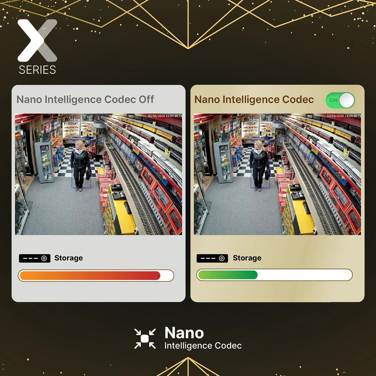 Lorex Connect X Series 4K 32-Channel Wired NVR System with X3 Bullet Security Cameras - 8TB (Cables not included)