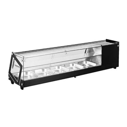 Omcan Sushi Showcase With Flat Glass Digital Control 54 inch 2.2 cu.ft. - 44393