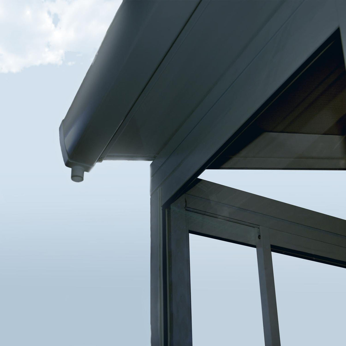 Palram - Canopia | SanRemo 10x10 ft Patio Enclosure - Gray/Clear - HG9069