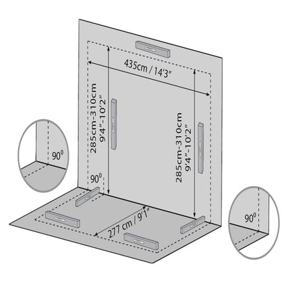 Palram - Canopia | SanRemo 10x18 ft Patio Enclosure - Gray/Clear - HG9065