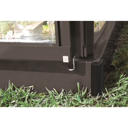 Palram - Canopia | 6x8 Ft Mythos Greenhouse Kit - Gray With 4mm Twin-wall Polycarbonate Glazing - HG5008Y