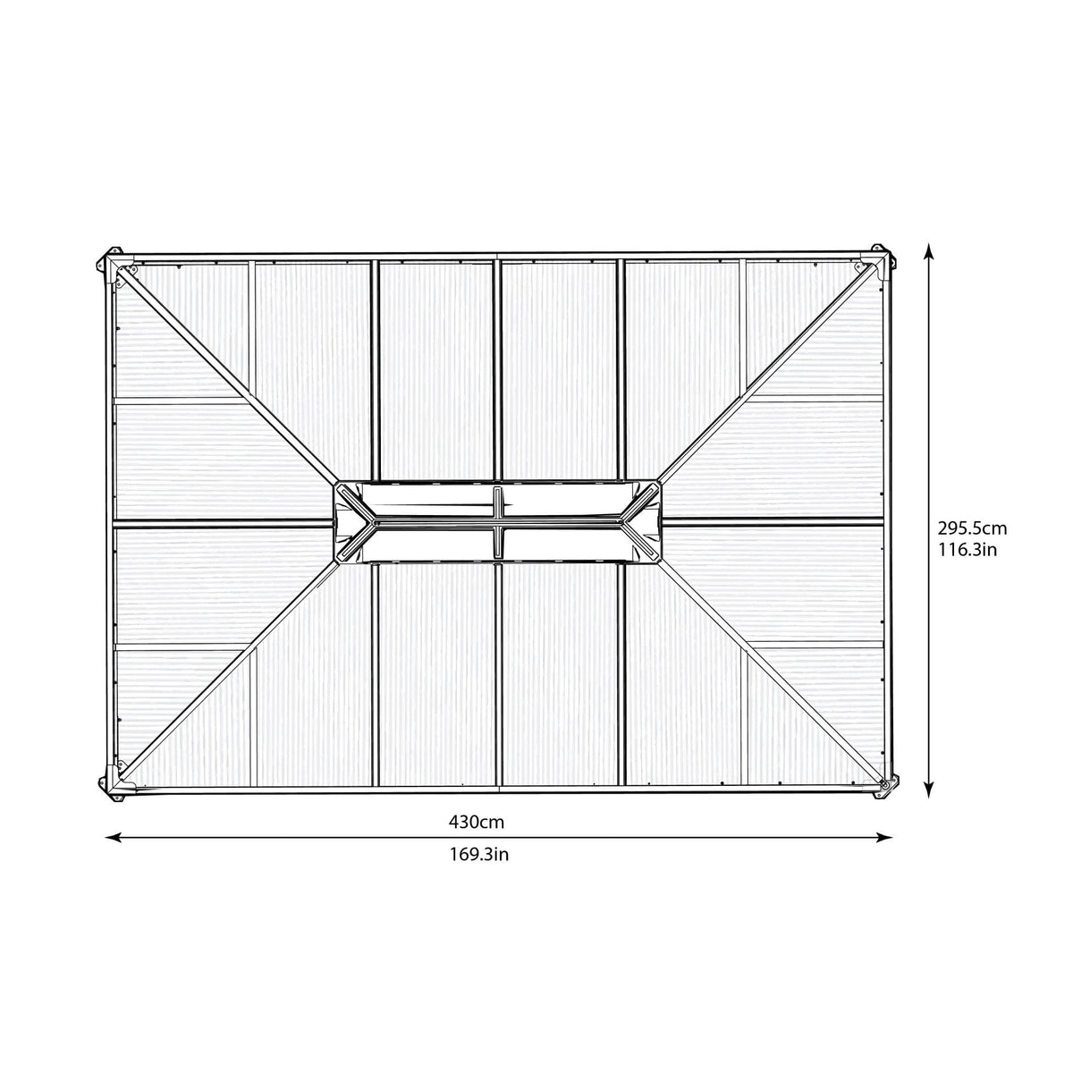 Palram - Canopia | Martinique 10' x 14' Garden Gazebo - HG9170