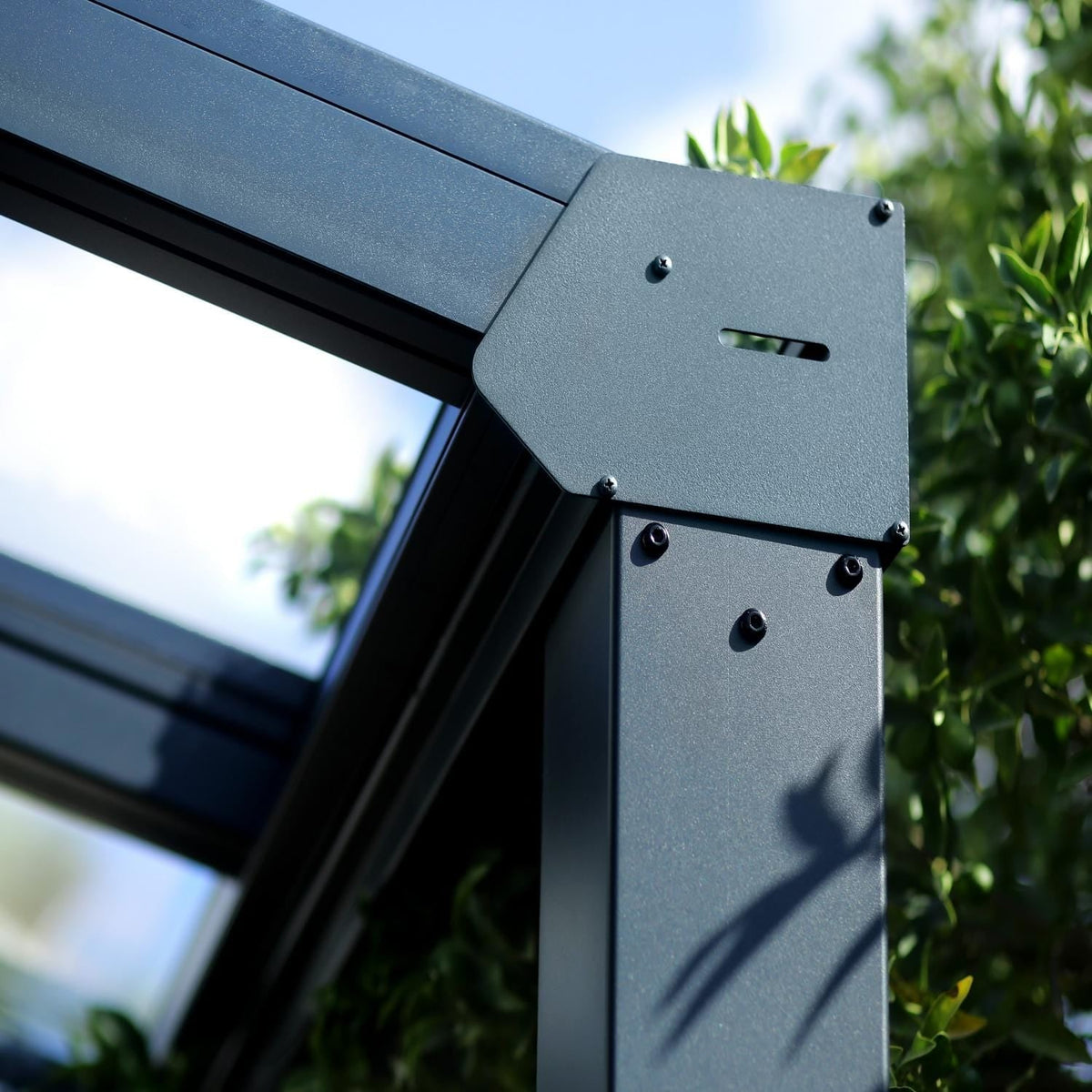 Palram - Canopia | Stockholm 11x17 ft Patio Cover - Gray/Clear - HG9455