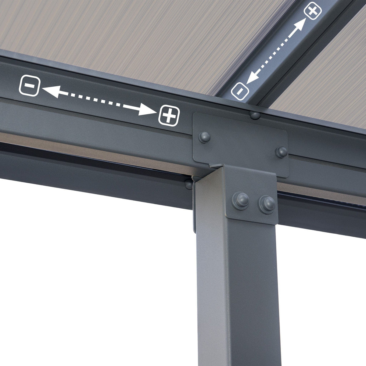 Palram - Canopia | Olympia Patio Cover - Gray - HG8810