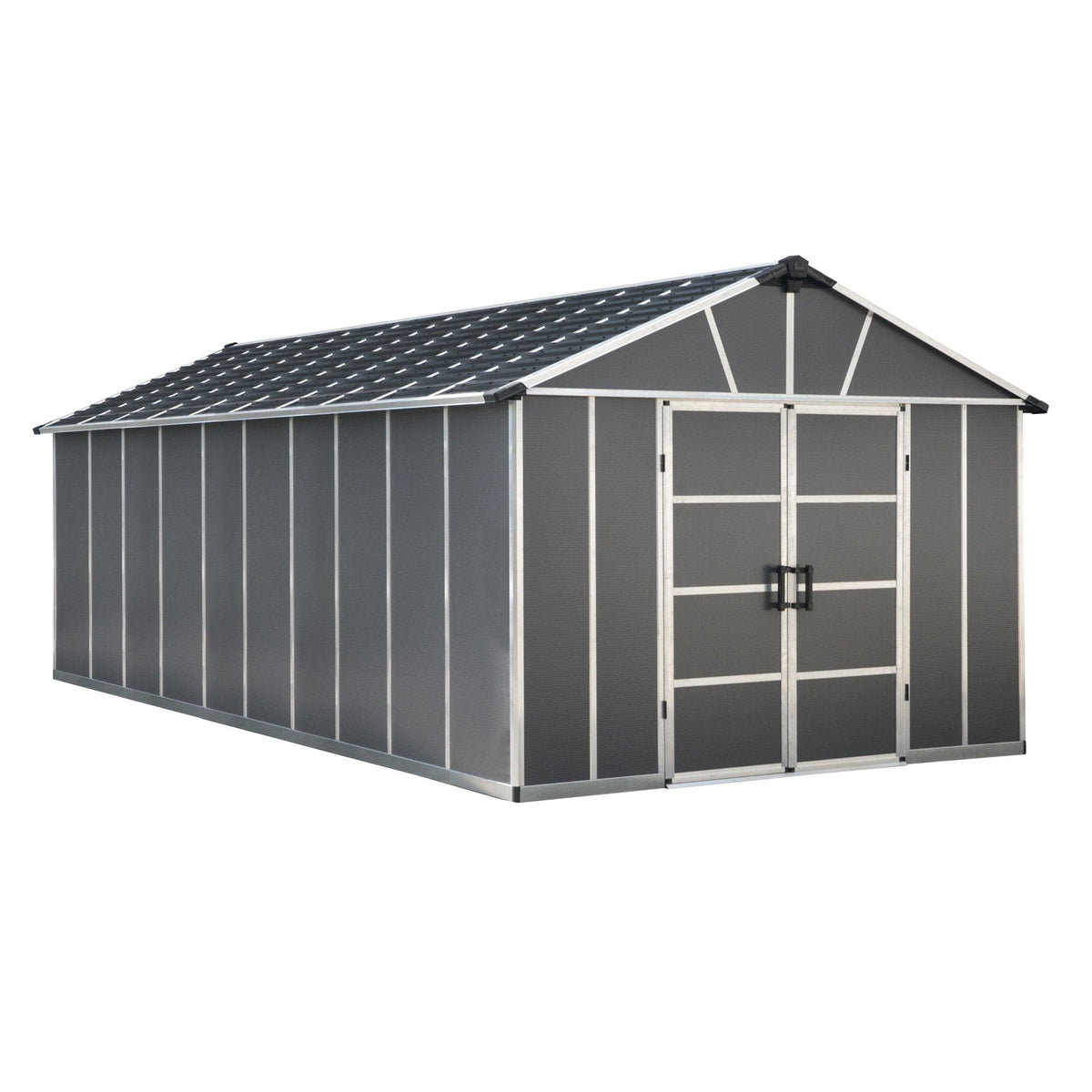 Palram - Canopia | Yukon Polycarbonate Storage Shed - HG9909SGY