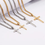 Cross Pendant Necklace - Hip-Hop Style Link Chain for Men and Women