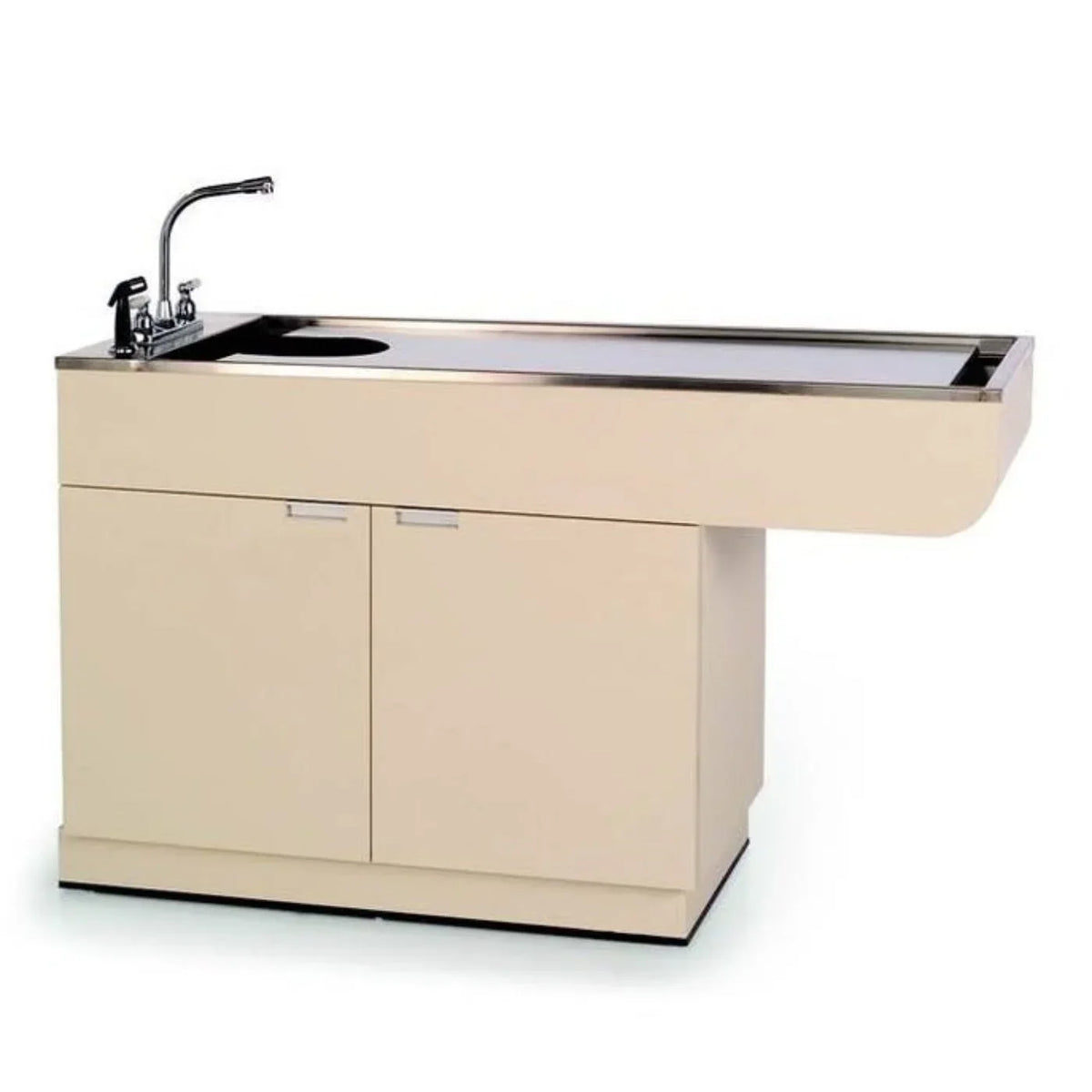 PETLIFT Veterinary Wet Table Stainless Steel Top & Storage Multi Purpose Single Level -  PL-TWC-750-60
