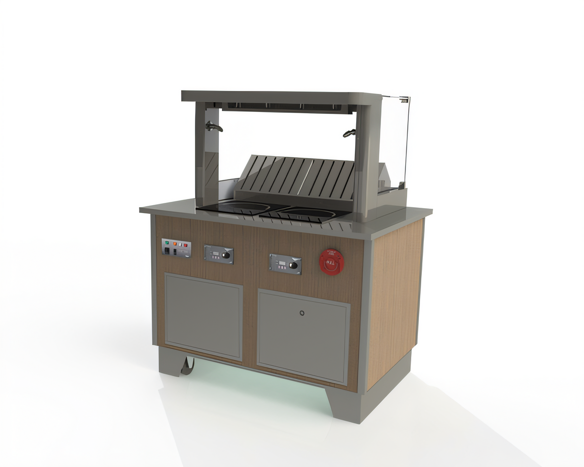 Vollrath 69722S-2-S 4-Series Signature Server Induction-Based Warming Equipment - 69722S-2-S