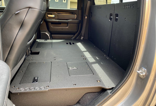 GOOSE GEAR Ram 2500/3500 2009-Present 4th & 5th Gen. Crew Cab - Second Row Seat Delete Plate System - 1113-GGR-SH