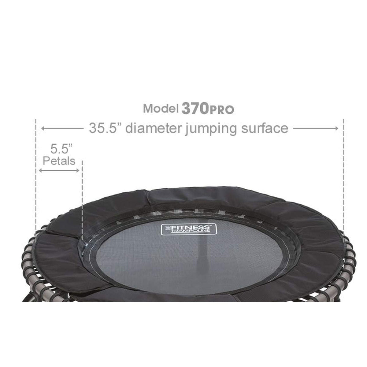 Disc-O-Bed JumpSport 370 PRO Indoor Heavy Duty 39-Inch Trampoline with Handle Bar Accessory - 250176