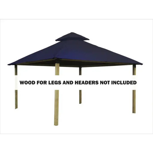GREE Riverstone Industries ACACIA AGK12-SD 12 sq. ft. Gazebo Roof Framing And Mounting Kit with Sundura Canopy