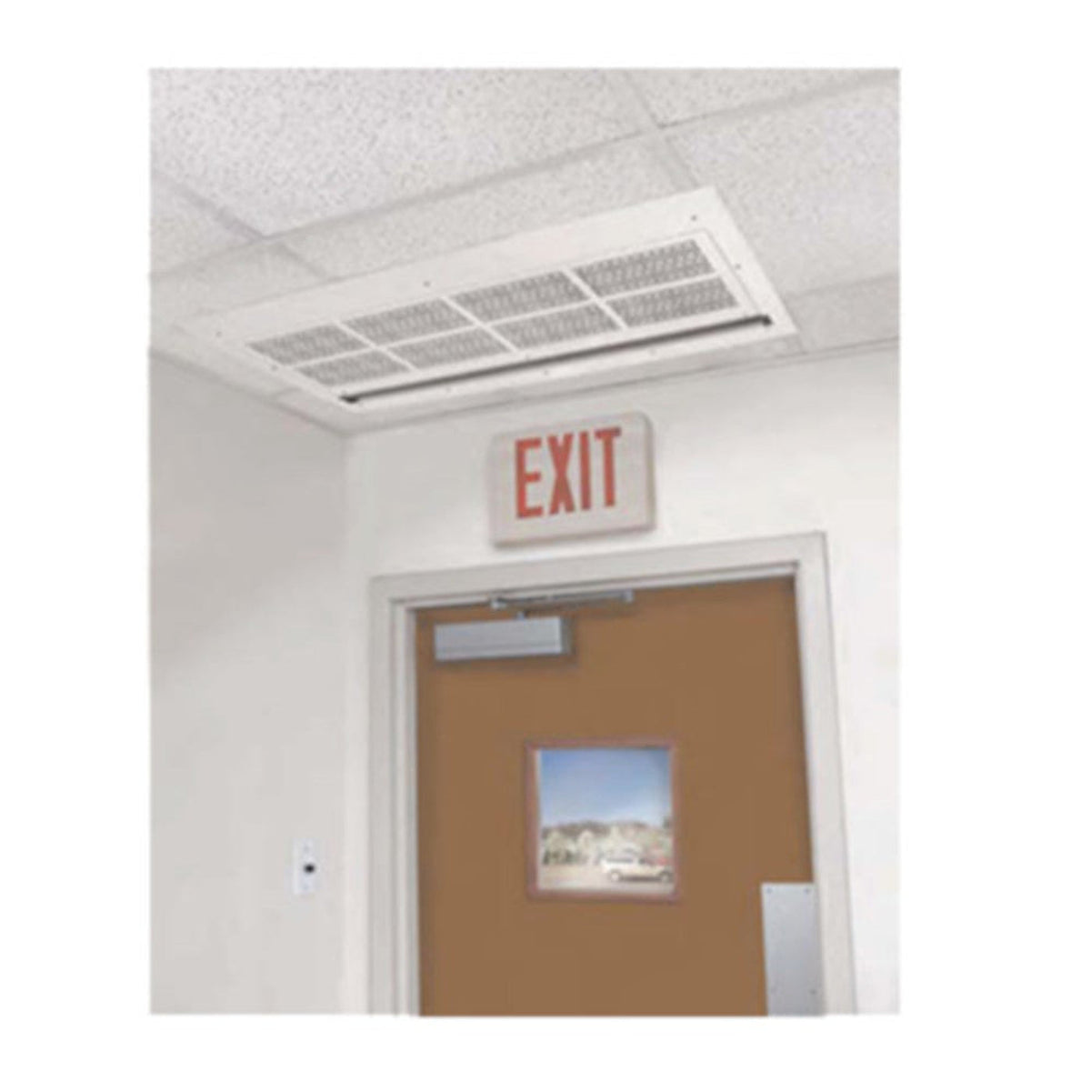 Curtron S-ICM-108-2-EH-FILTER In-Ceiling Mounted Air Curtain with Air Filter - CUSICM1082EHFILTER
