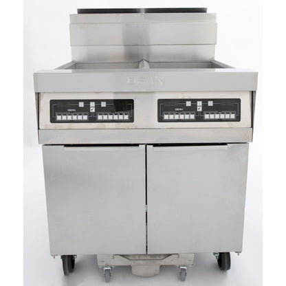 Frymaster Dean SCFSM250G Multiple Battery Gas Fryer with Built-In Filtration - FRYSCFSM250G