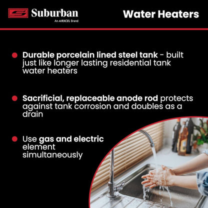 Suburban Gas-Electric Water Heater SW10DE  - 5243A
