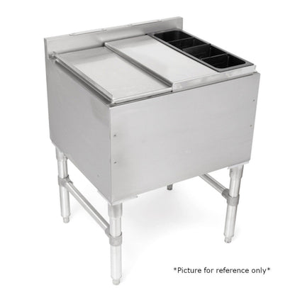 John Boos UBIB-1830 Slim Line Underbar Ice Bin / Cocktail Unit - JBUBIB1830