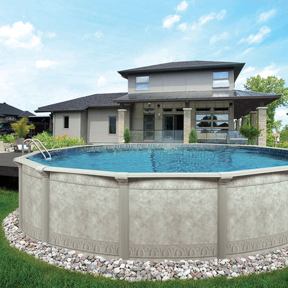 Aquarian Venetian 15' x 52" Round Frame Above Ground Swimming Pool without Liner - 97432