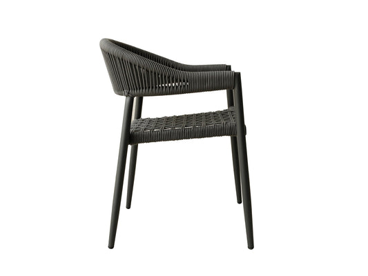 Whiteline Mods - Leyla Outdoor Dining Armchair -  DAC1677-GRY
