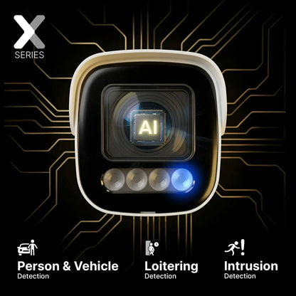 Lorex Connect X Series 4K 8-Channel Wired NVR System with X5 Bullet Security Cameras - 2TB (Cables not included)