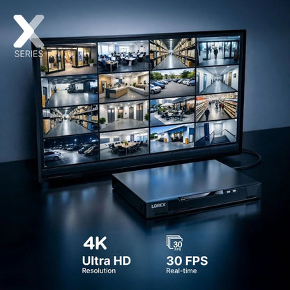 Lorex Connect XC 4K 32-Channel Commercial NVR with 16-Port PoE Switch - 8TB