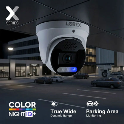 Lorex Connect X Series 4K 8-Channel Wired NVR System with X5 Turret Security Cameras - 2TB (Cables not included)