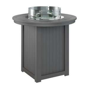 Berlin Gardens Donoma 44" Round Fire Table - Counter Height- DRFT3644CBK