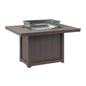 Berlin Gardens Donoma 42" x 54" Rectangular Fire Table - Dining Height- DRFT4254D