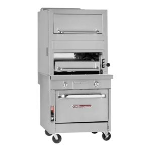 Southbend P32A-3240 32” Match Radiant Broiler Gas Single Deck With Warming Oven And Convection Oven Base 142000 Total Btu - P32A-3240