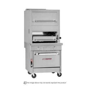 Southbend P32D-3240 32” Natural Gas Match Radiant Broiler Gas Single Deck With Warming Oven 142000 Total Btu - P32D-3240