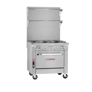 Southbend Platinum, P36A-HHH Gas Range , 36”, Hot Top With Convection Oven 141000 Total Btu - P36A-HHH