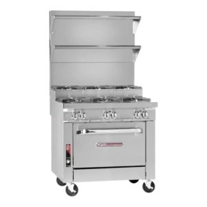 Southbend Platinum, P48C-BBBB-SU Gas Range  48” 8 Non-Clog Burners With Cabinet Base 280000 Total Btu - P48C-BBBB-SU