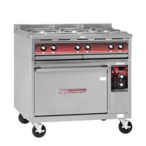 Southbend SE36A-HHB Electric Range 36”, 2 Round Hot Plates With Convection Oven Base - SE36A-HHB